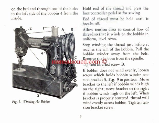 Singer 221 featherweight sewing machine manual